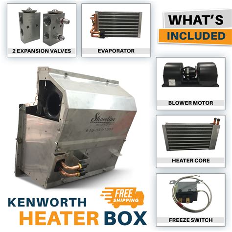 Kenworth Stainless Steel Heater Box with Blower Motor